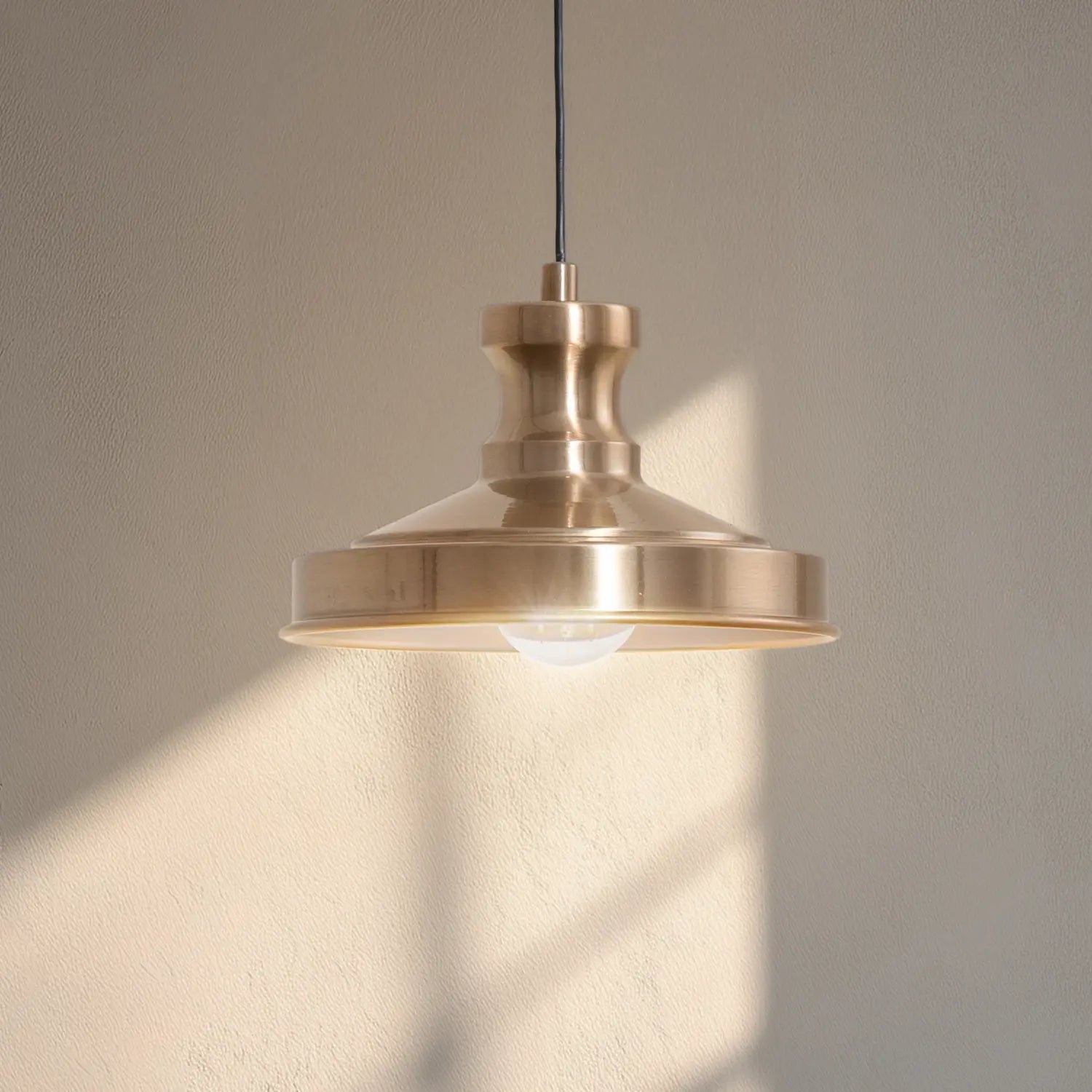 B-Ware Opviq Hängeleuchte Pendelleuchte Lampe Goldfarben Metall Berceste E27 ø 22 Cm