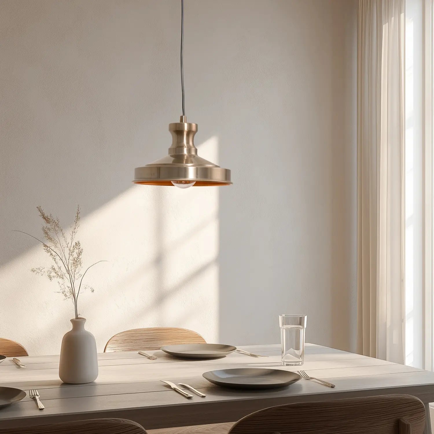 B-Ware Opviq Hängeleuchte Pendelleuchte Lampe Goldfarben Metall Berceste E27 ø 22 Cm