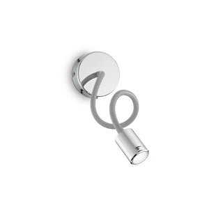 B-Ware Ideallux Wandleuchte Wandlampe Led Focus 1 Chrom Metall Kunststoff 55 Cm Lampe