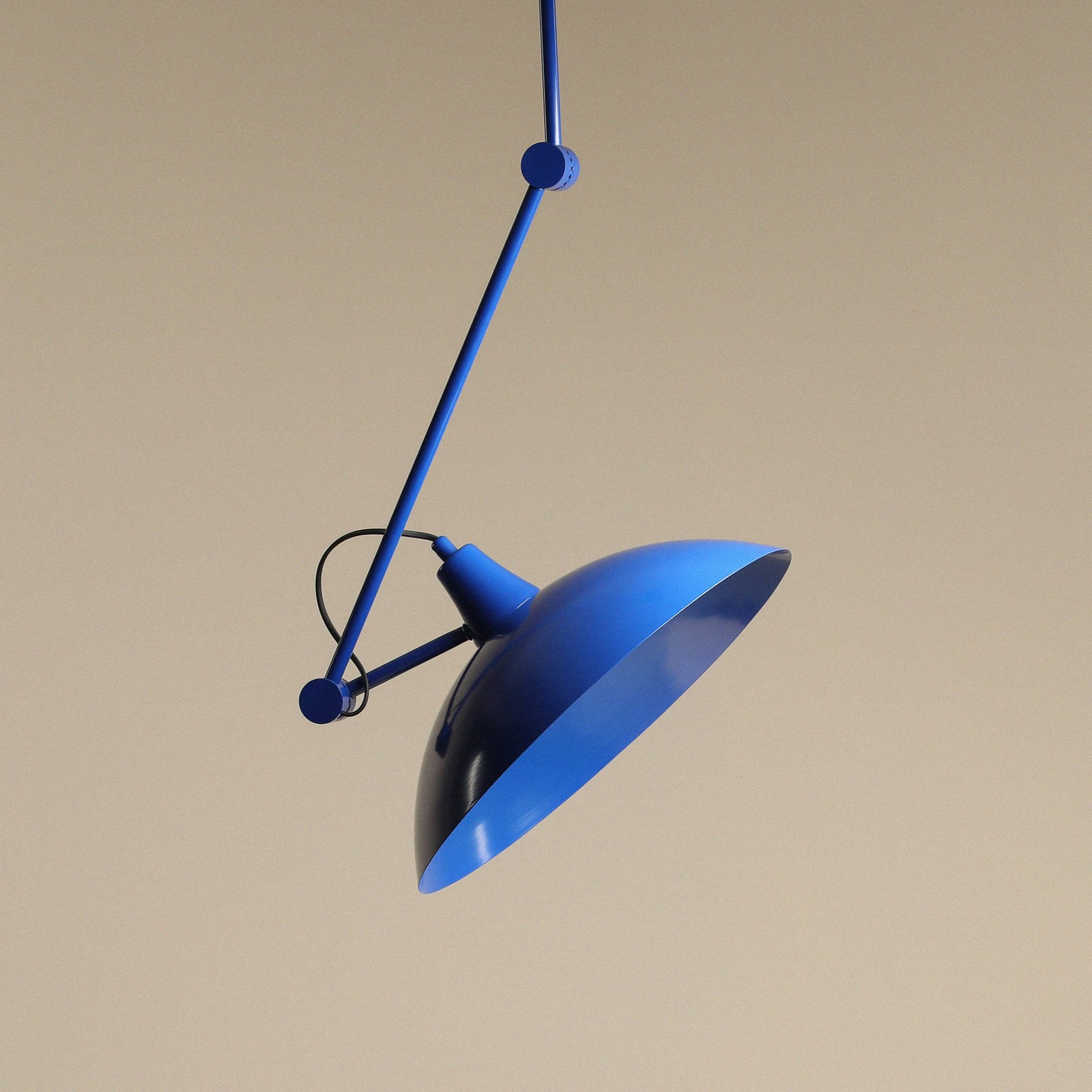 Hängeleuchte Melos Pendelleuchte Lampe dimmbar höhenverstellbar blau Ø36cm 95cm - 5904798659998