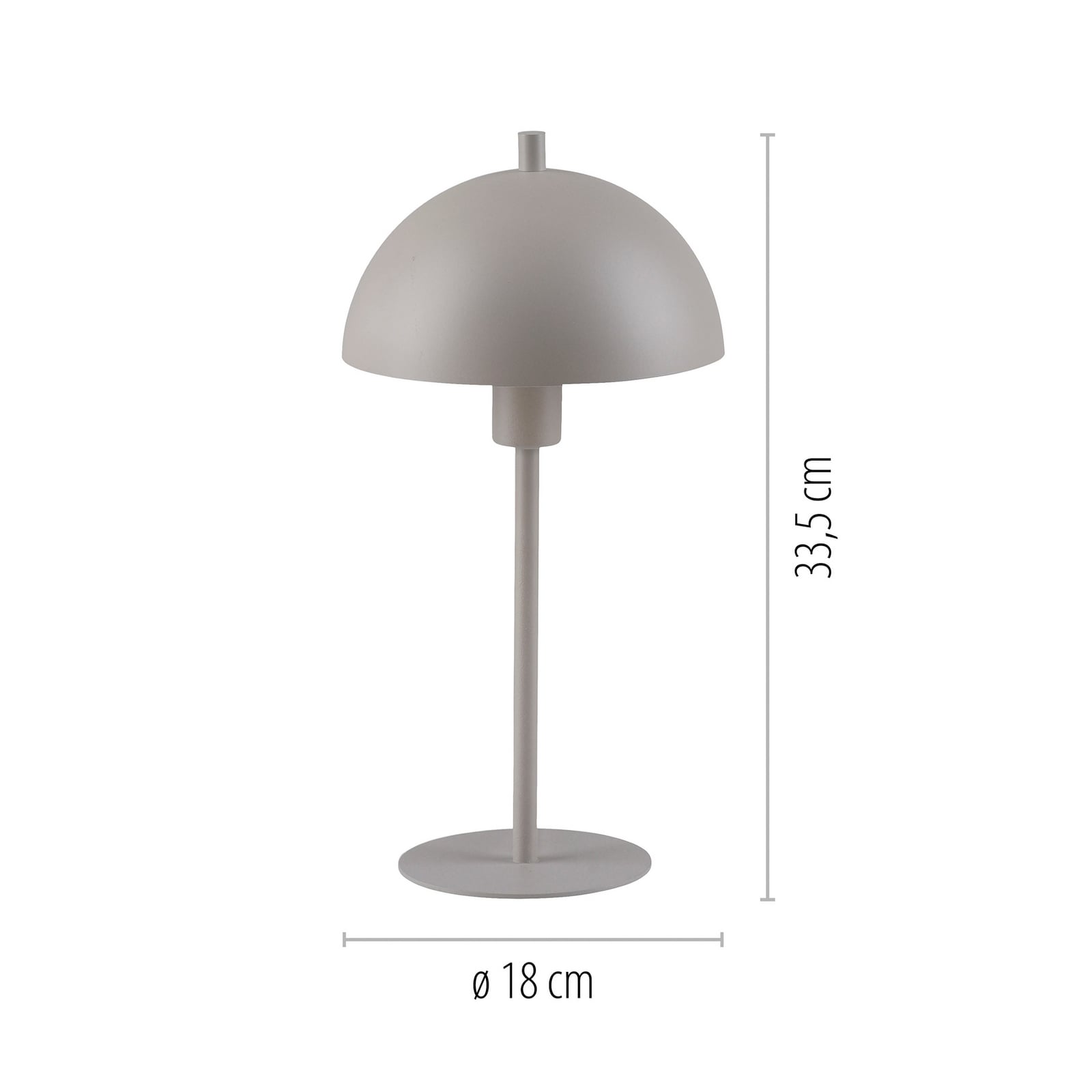 Schöner Wohnen Tischleuchte Ali LED Lampe Leuchte sand Eisen E14 33,5cm 18cm - 4043689017729