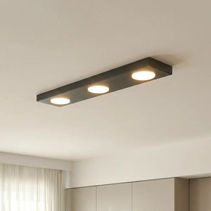 B-Ware Deckenlampe Hero Deckenleuchte Schwarz Stahl Wohnzimmer Flur Küche Dimmbar