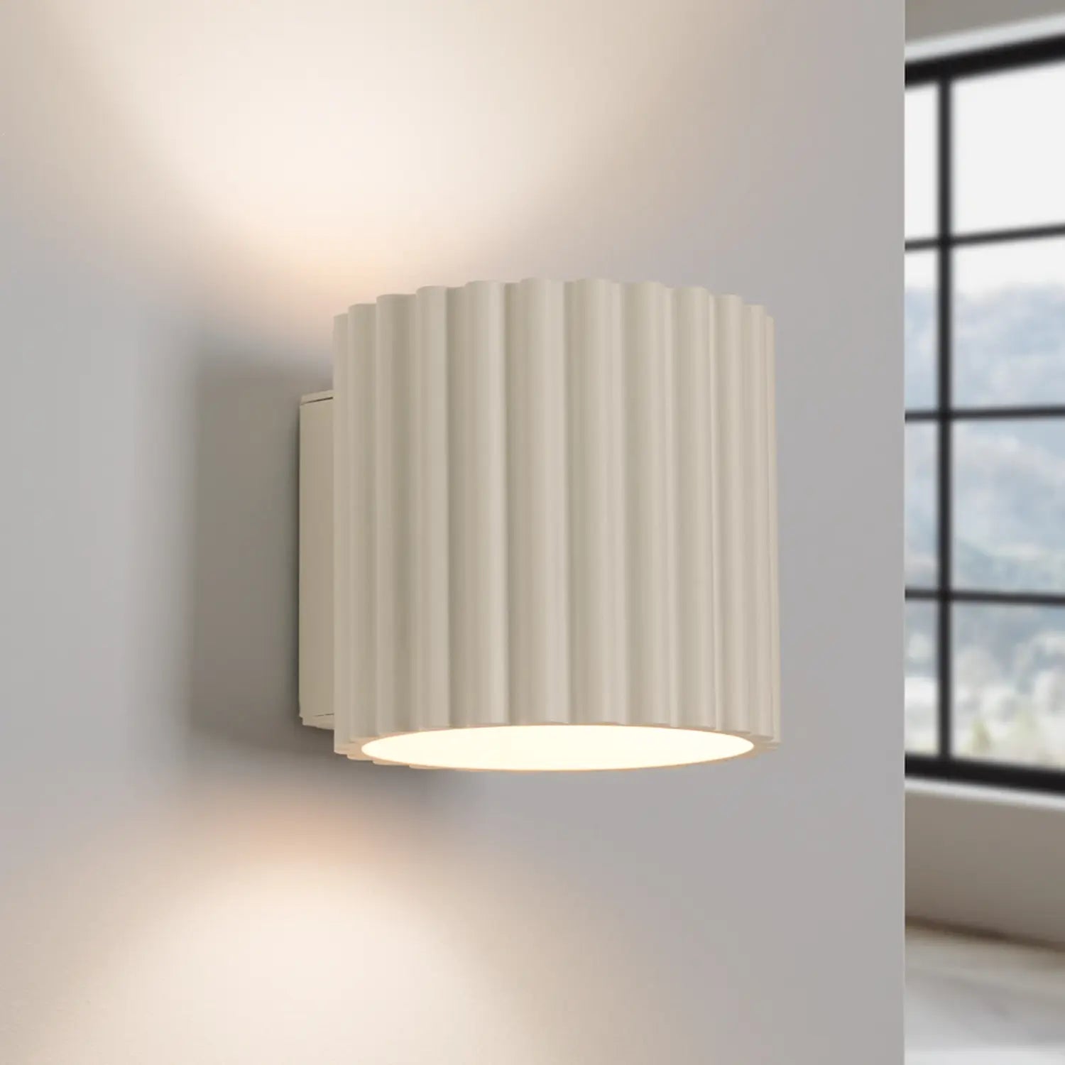 B-Ware Wandleuchte Ribla Wandlampe Leuchte Lampe Beige Aluminium G9 Led Wandbeleuchtung - 10049802