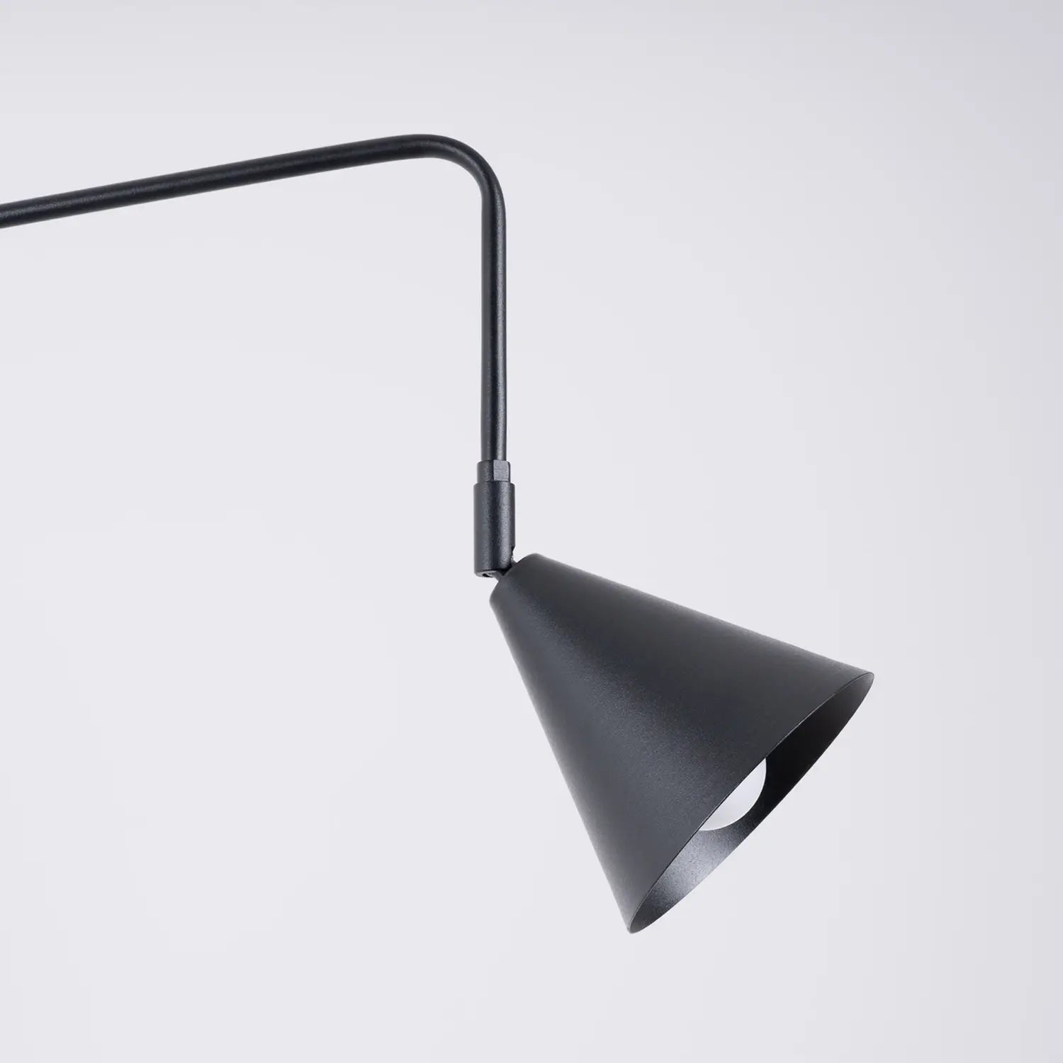 B-Ware Wandleuchte Wandlampe Lys Schwarz Stahl Stecker E14 Led Leuchte Mit Schalter - 10049814