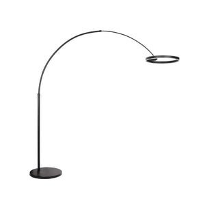 B-Ware Steinhauer Bogenleuchte Stehlampe Led Ringlux Schwarz Metall Dimmer Cct