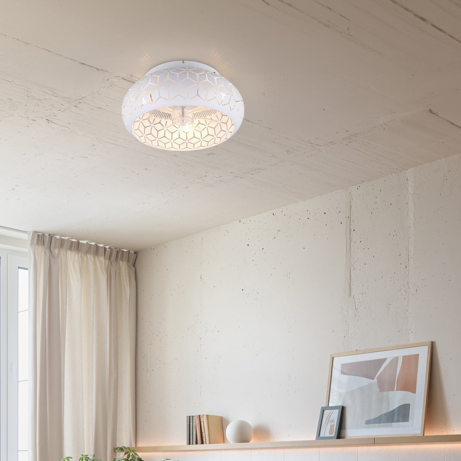 Reality Ventilator Bidar DC leise Deckenventilator mit Licht Fernbedienung - 4017807643978