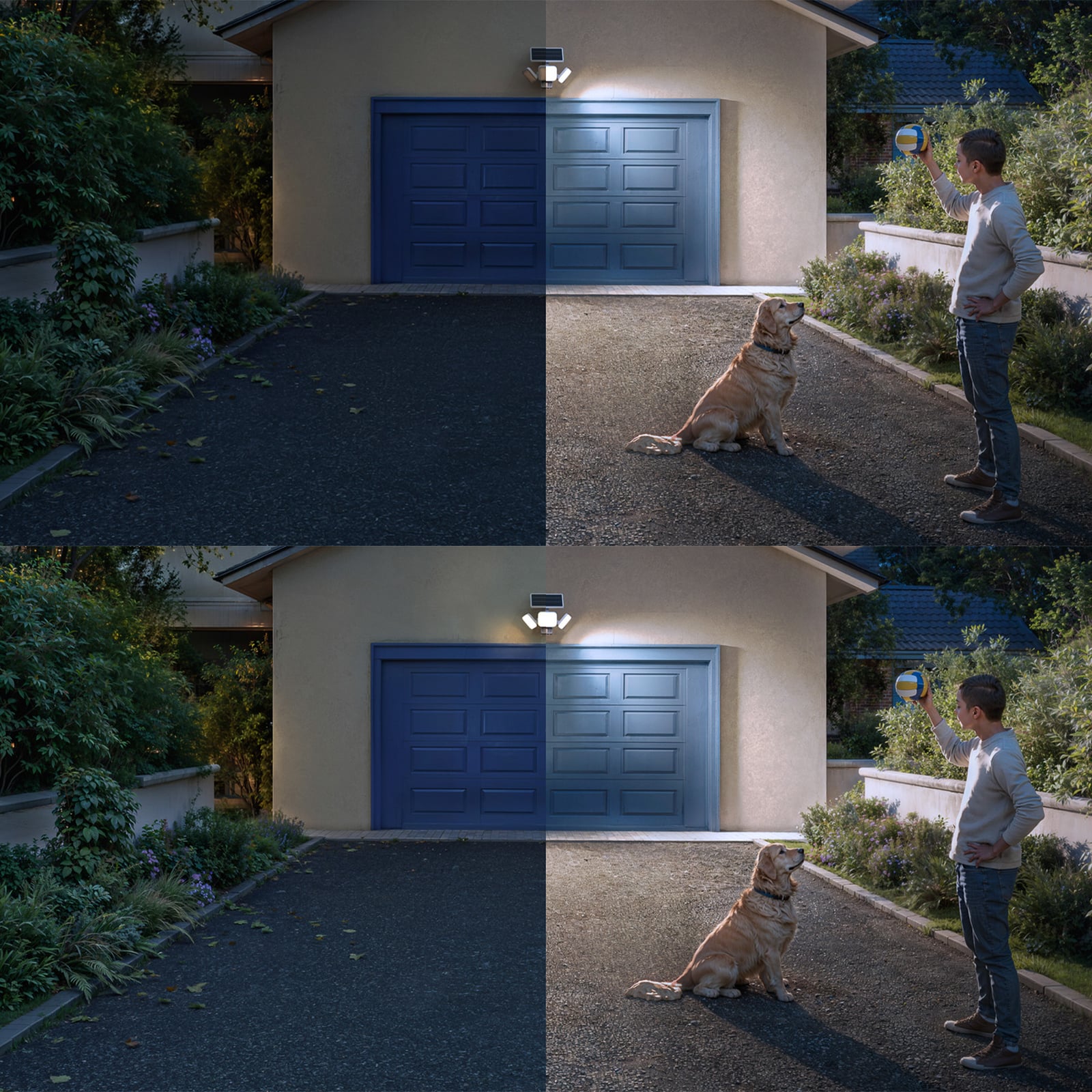 Philips Außenleuchte Solarleuchte Zyren LED Gartenlampe mit Sensor IP65 weiß - 8721103105493