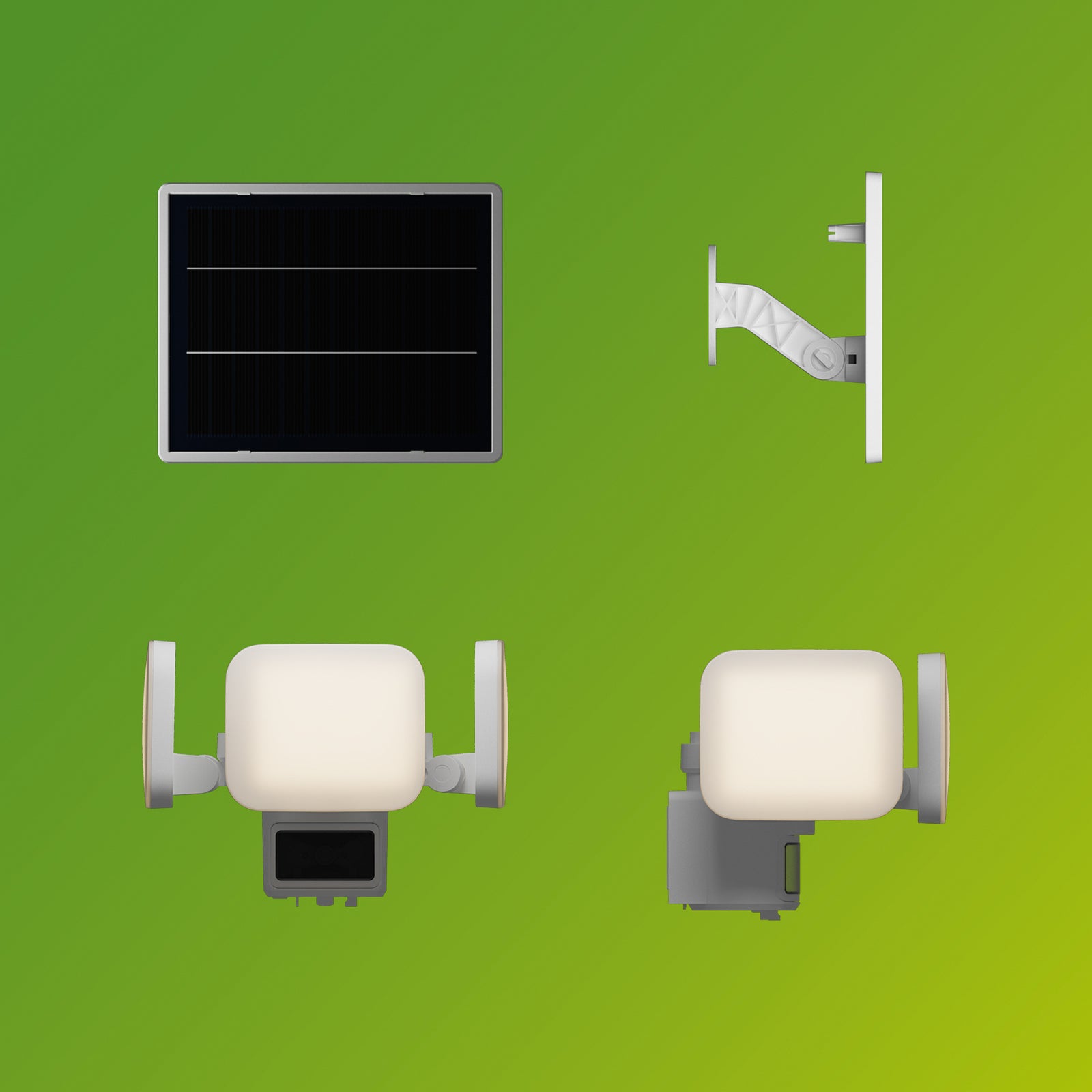 Philips Außenleuchte Solarleuchte Zyren LED Gartenlampe mit Sensor IP65 weiß - 8721103105493