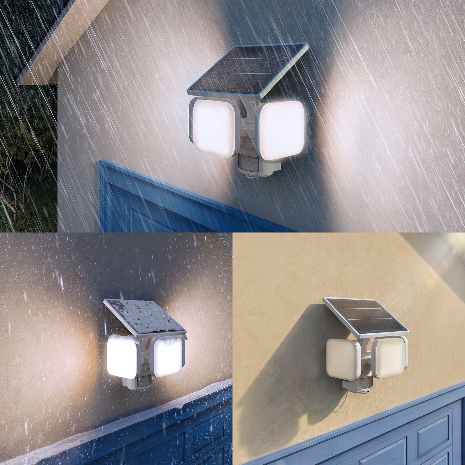 Philips Außenleuchte Solarleuchte Zyren LED Gartenlampe mit Sensor IP65 weiß - 8721103105493