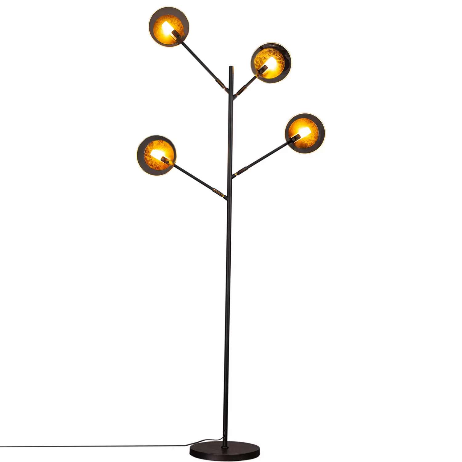 By Rydéns Turno Stehleuchte Schwarz 4 Flammig Stehlampe Lampe Leuchte Spot Licht B-Ware - 7391741009623