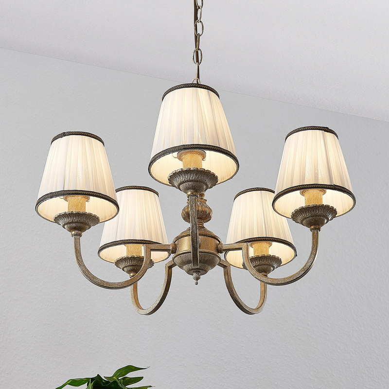 Lindby Lumiel Kronleuchter Fünfflammig Lampe Leuchte Deckenleuchte Deckenlamp915 B-Ware