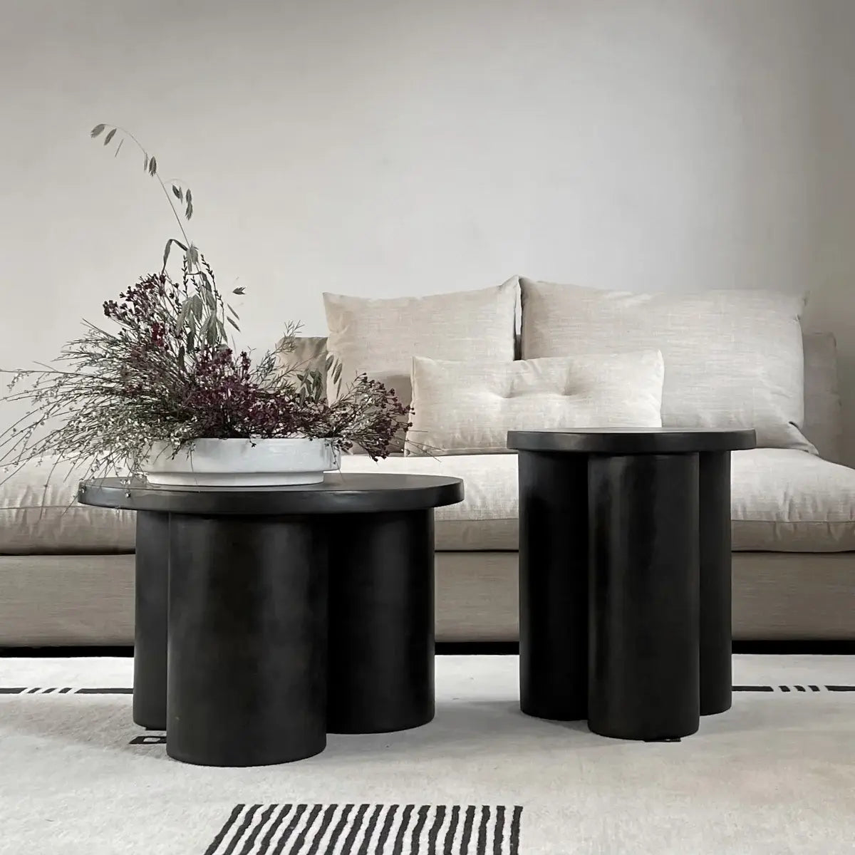 B-Ware 101 Copenhagen Beistelltisch Tisch Big Foot Coffee Braun Niedrig H 43 Cm ø 65 Cm - 4251501412175