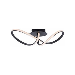 B-Ware JUST LIGHT Deckenleuchte dimmbar Maria LED Lampe schwarz 61x24,5cm modern