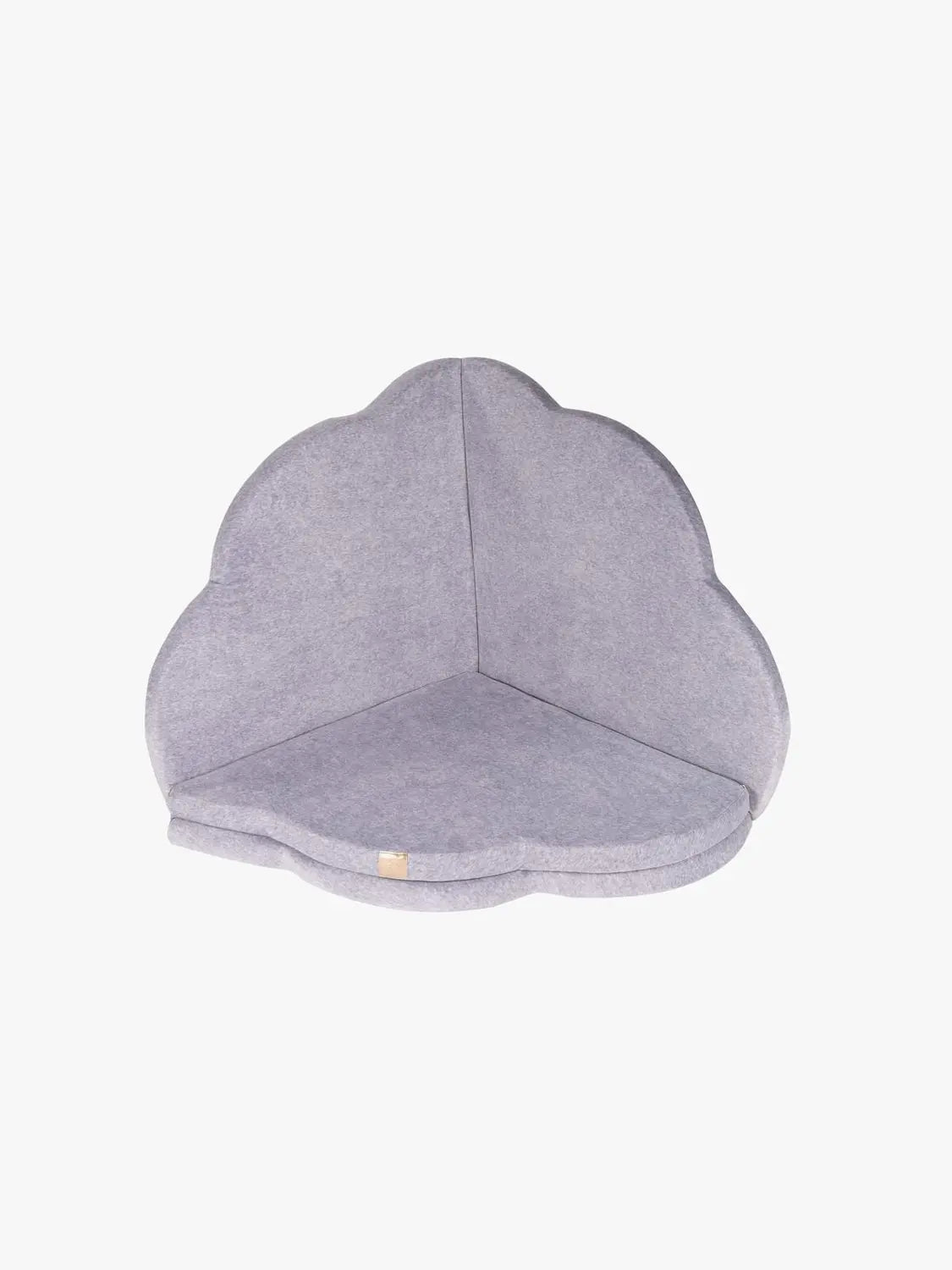 B-Ware Meow Baby Spielteppich Matte Krabbelmatte Kinder Faltbar Samt Hellgrau 160x160 Cm - 10275109