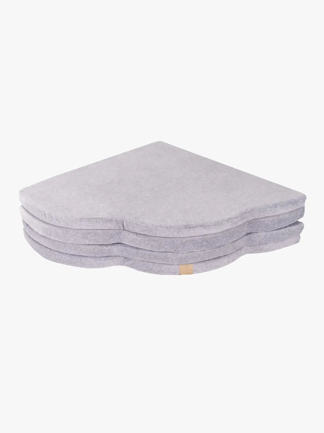 B-Ware Meow Baby Spielteppich Matte Krabbelmatte Kinder Faltbar Samt Hellgrau 160x160 Cm - 10275109