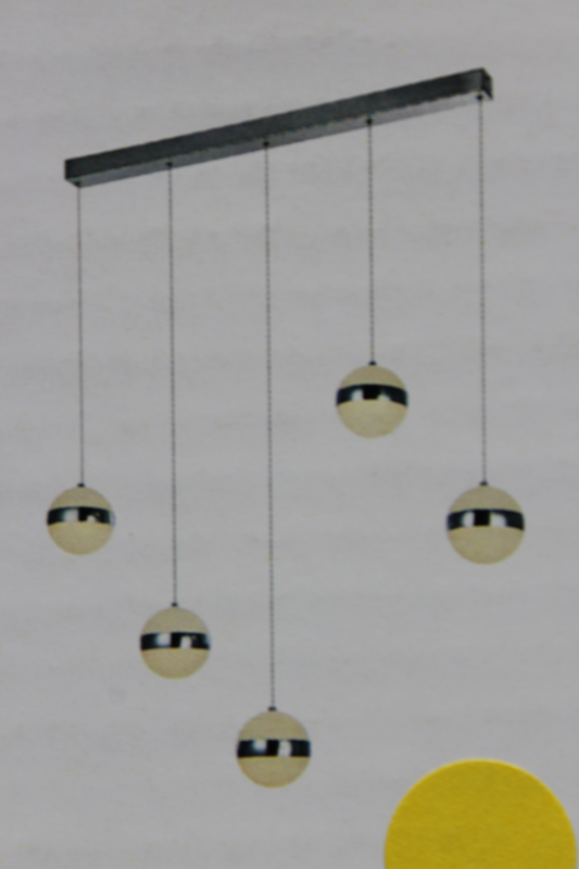 Lindby Maryte LED-Pendelleuchte Lampe Leuchte Pendelleuchte 40W IP20 fünfflammig