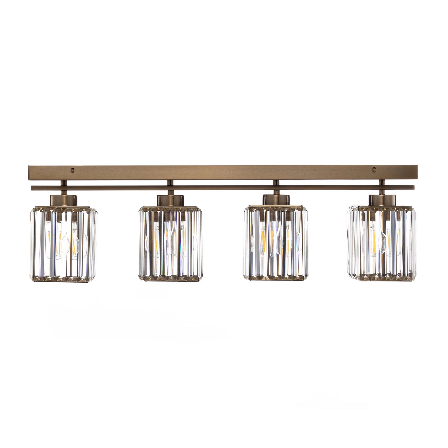 B-Ware Deckenleuchte AV-1795-4EY 4-fl. Balken antikgold Deckenlampe Lampe Leuchte Spot