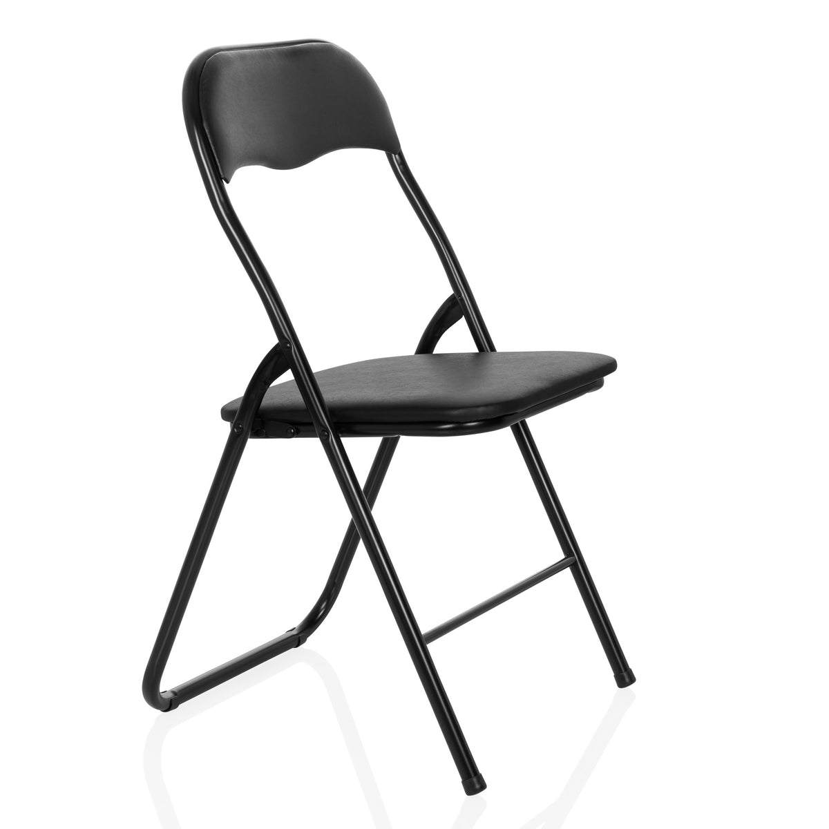 hjh OFFICE TUDELA BASIC PVC schwarz Konferenzstuhl Besucherstuhl Klappstuhl780 - 4064323037750