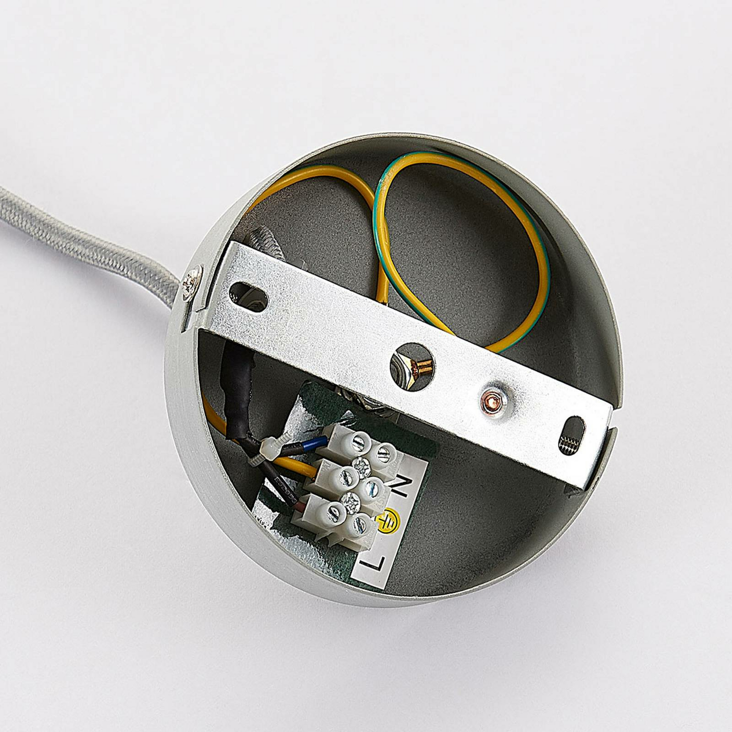 B-Ware Lindby Beton Pendelleuchte Morton Pendelleuchte Lampe Leuchte E27 ø 29 Cm G108