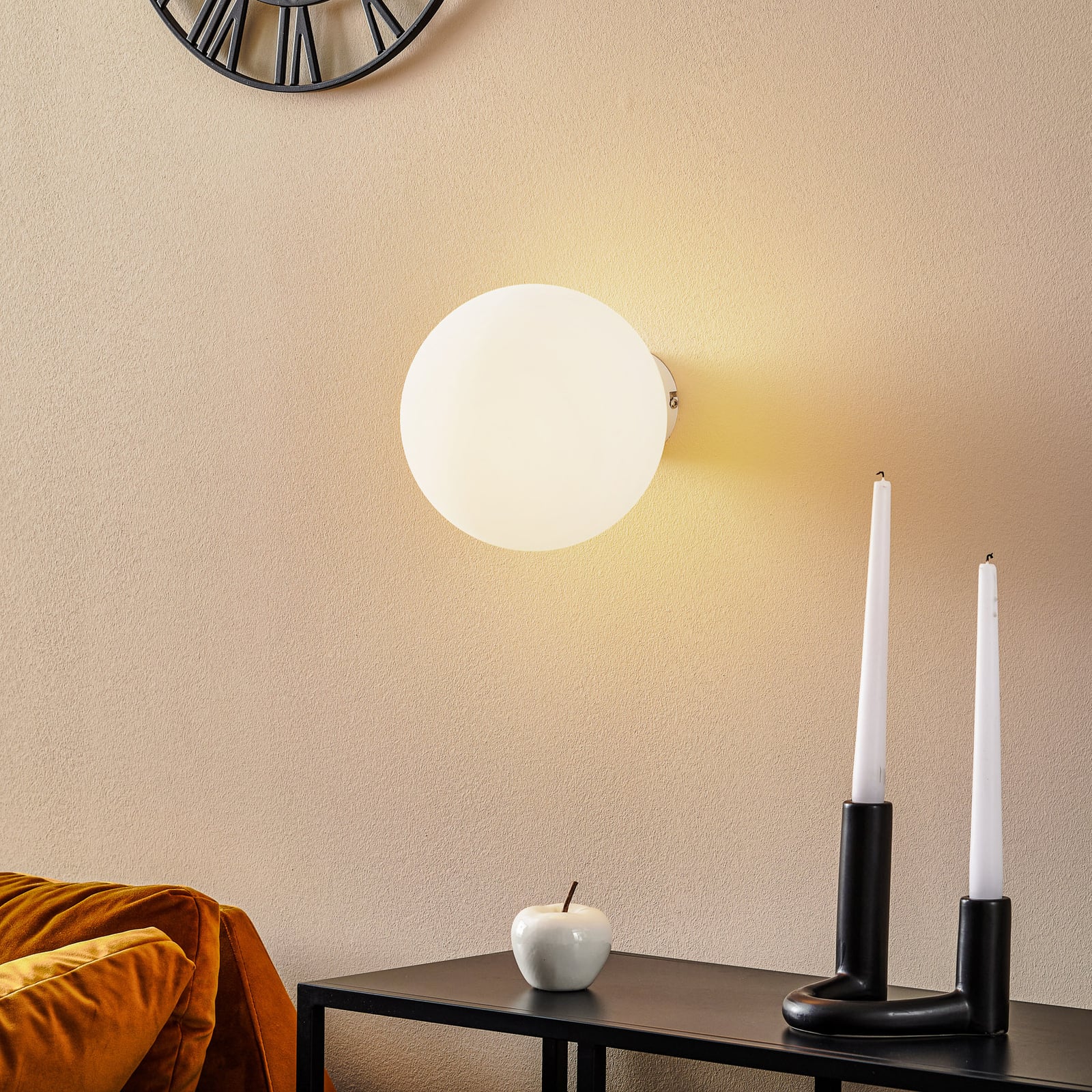 Wandleuchte Dione LED Wandlampe dimmbar Metall Glas weiß 20cm 23cm IP20 - 5904798652821