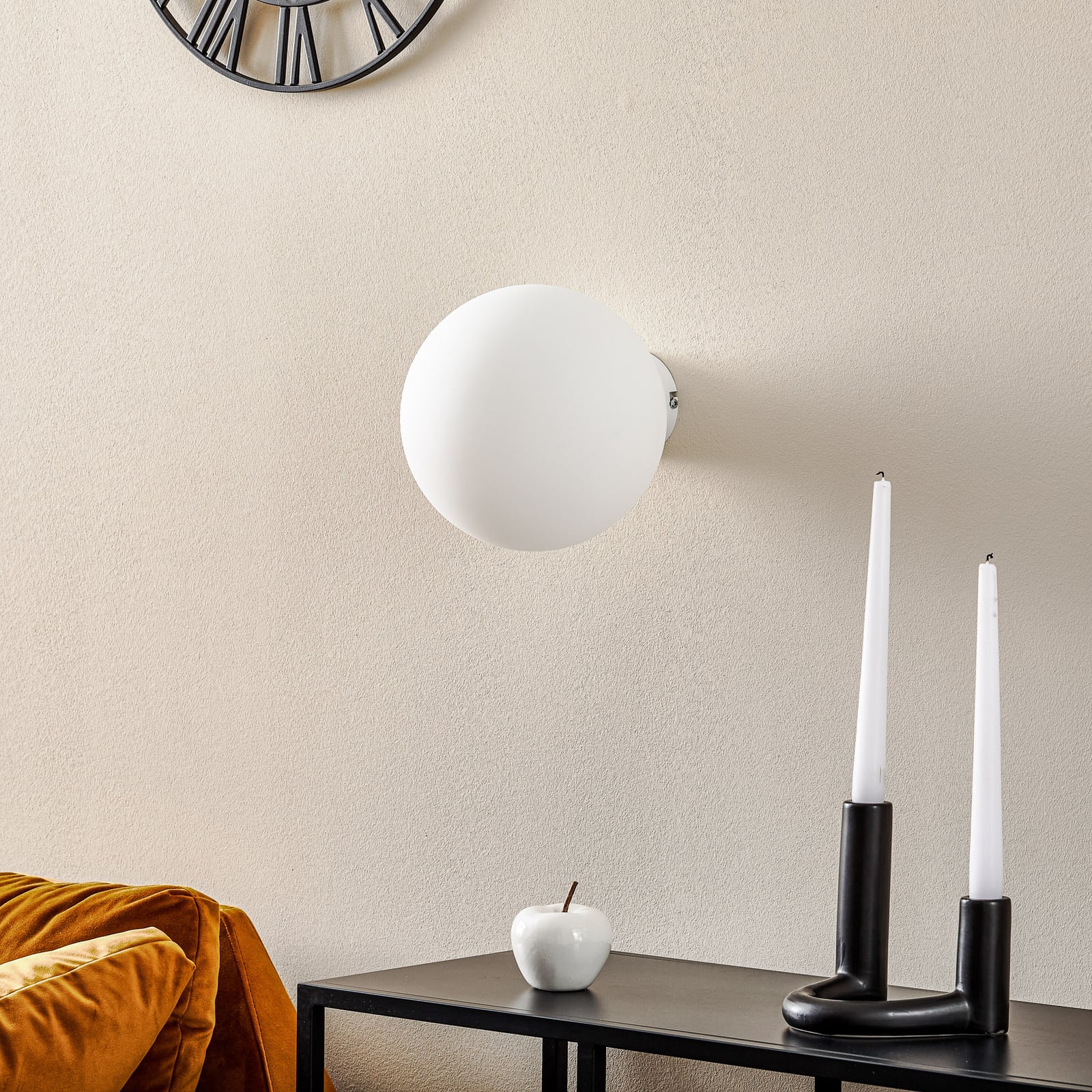 Wandleuchte Dione LED Wandlampe dimmbar Metall Glas weiß 20cm 23cm IP20 - 5904798652821