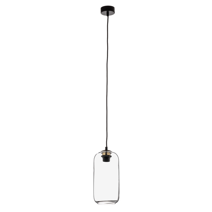 Argon Kaja Pendelleuchte Mit Glasschirm Hängeleuchte Lampe Leuchte E27 Schwarz  B-Ware - 1089392