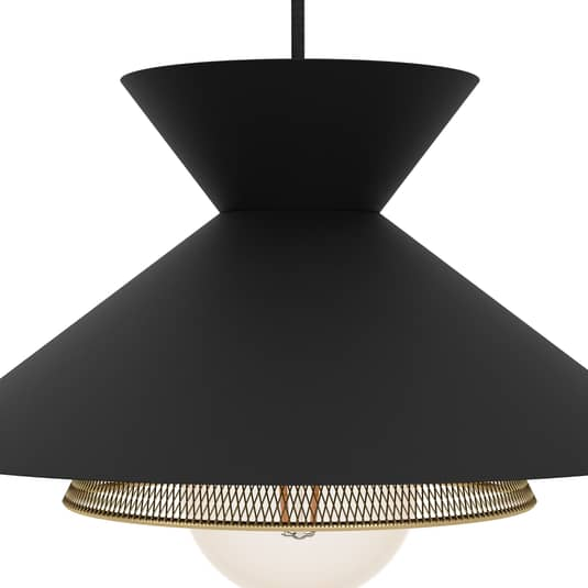 EGLO Hängeleuchte Grizedale Hängelampe Pendelleuchte Lampe Leuchte 3 fl. schw825