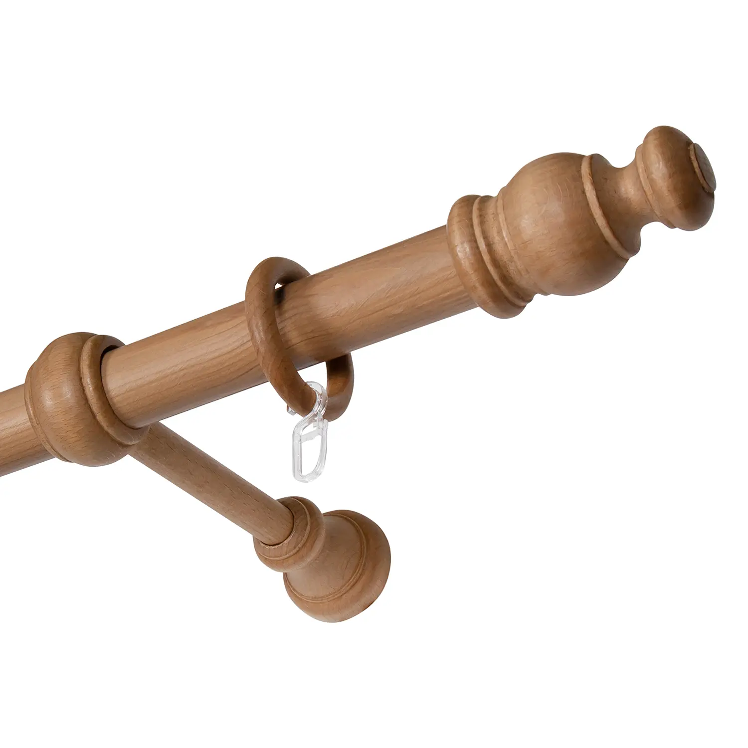 B-Ware Mydeco 28mm Gardinenstange Mini Vothangstange Buche Breite: 160 Cm