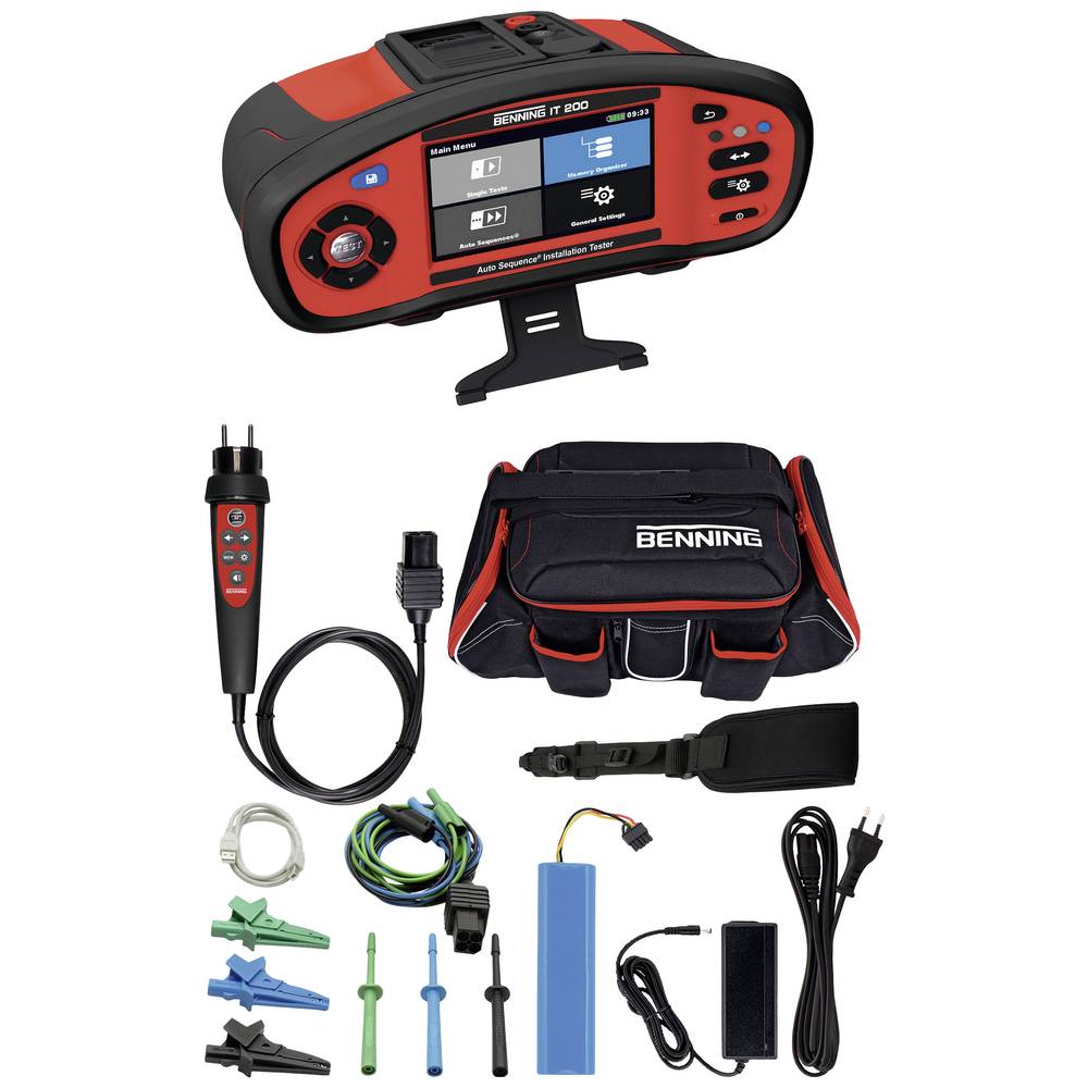 Benning IT 200 Installationstester VDE-Norm Prüfgerät VDE-Prüfgerät Testgerät - 4014651441064