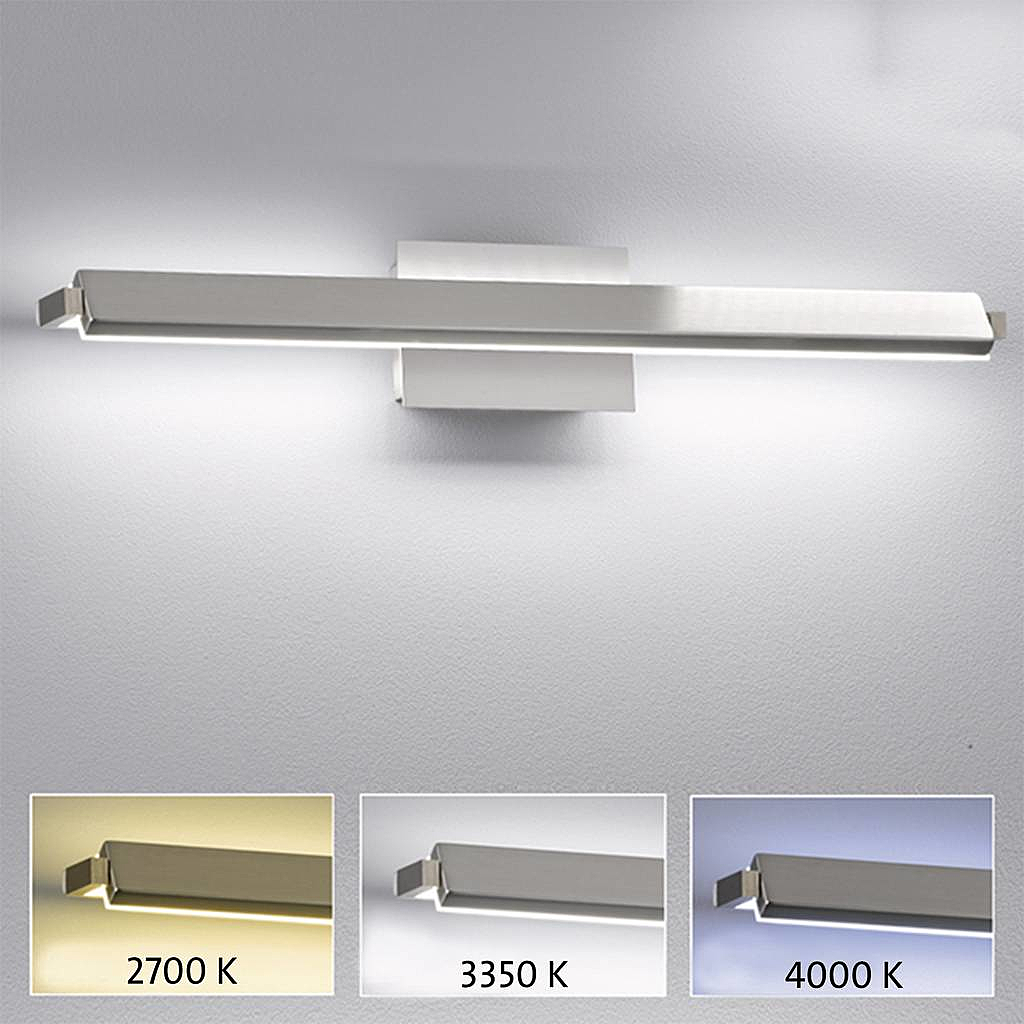 Fischer & Honsel 30055 LED-Wandleuchte 21 W EEK: LED Weiß Nickel Lampe Wandleuch