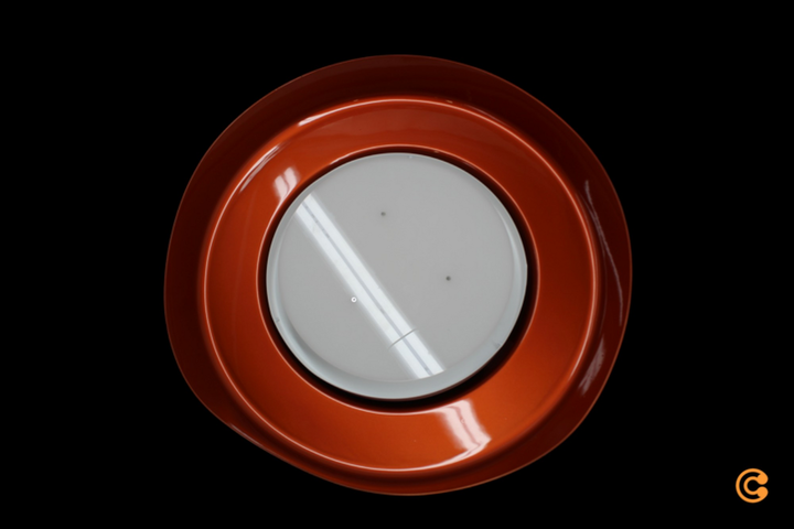 Carpyen Led Deckenleuchte Boop! ø54cm Weiß/Rot Metallic Deckenlampe Siehe Fotos B-Ware