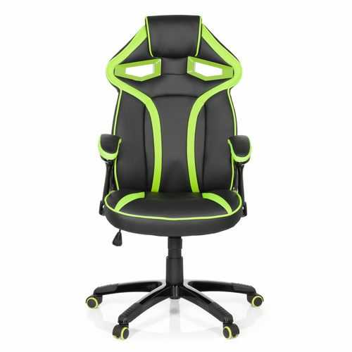 Hjh Office Guardian Gamingstuhl Schwarz Grün Drehstuhl Bürostuhl Arbeitsstuhl  B-Ware - 4251084654337