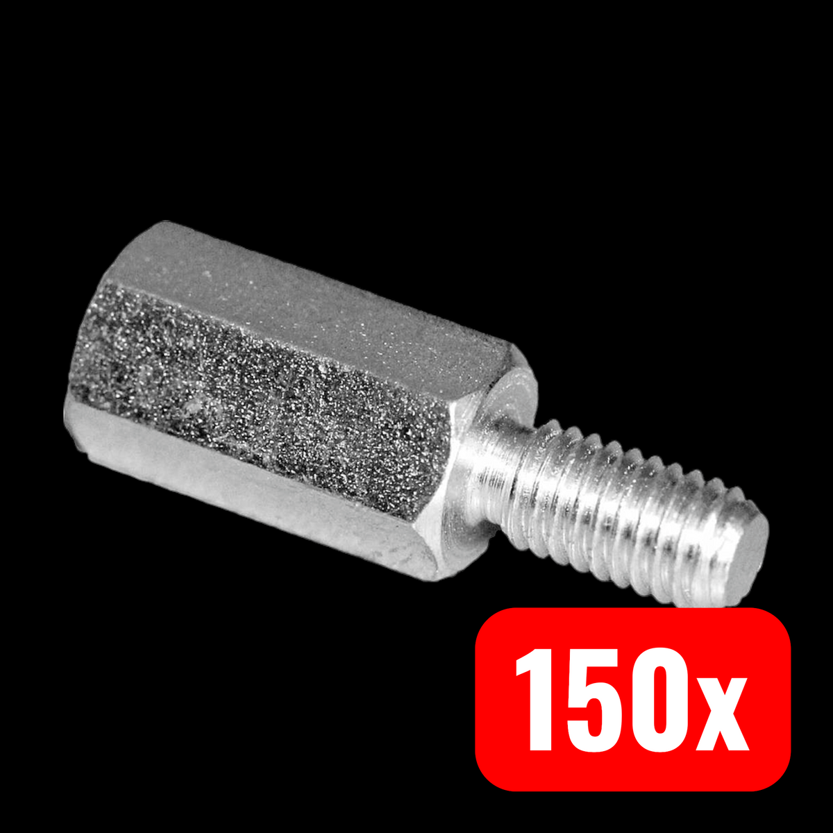 PB Fastener S45530X30 Abstandsbolzen Abstandshalter 30mm Stahl zink 150 STÜCK - 4016138282597