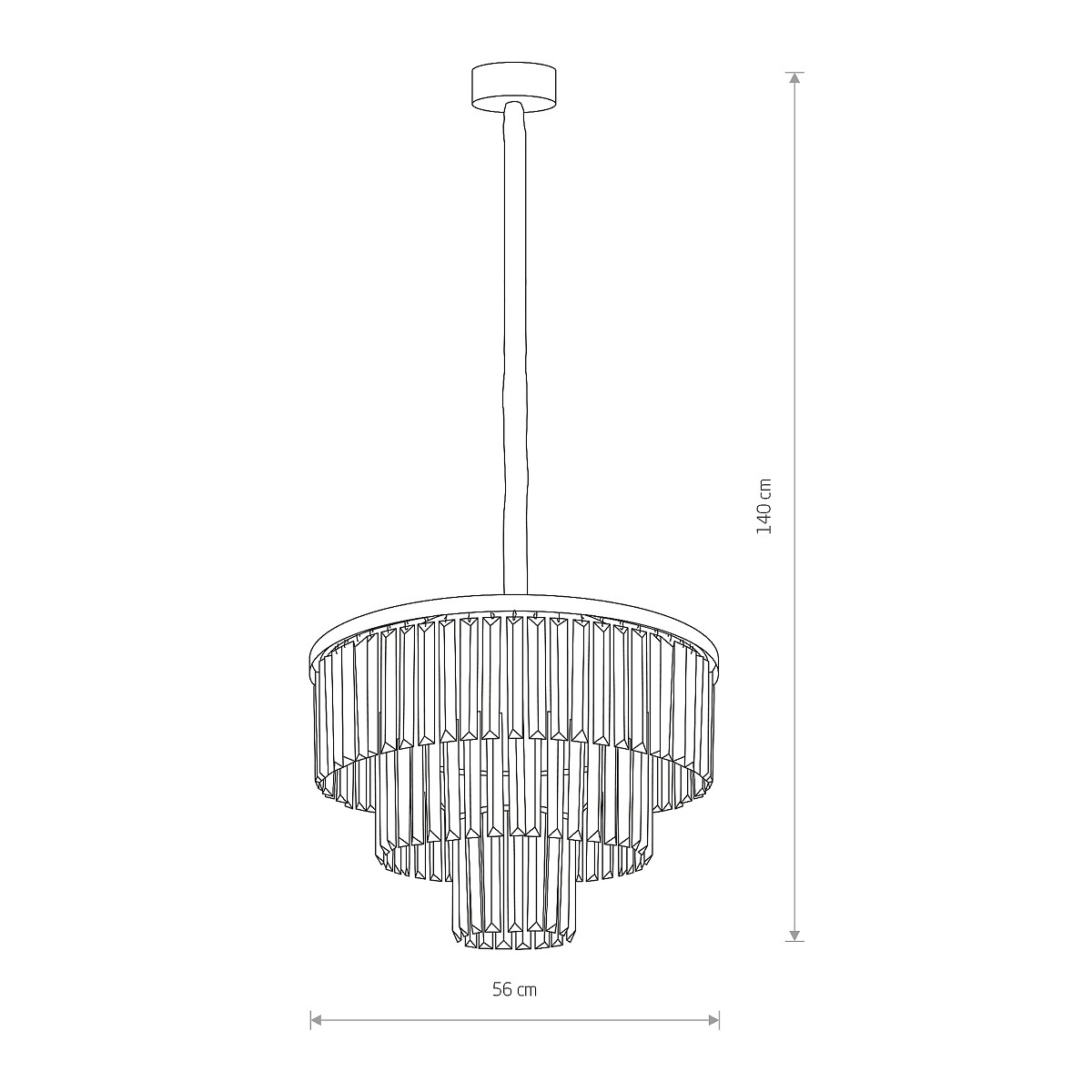 Nowodvorski Cristal M 7616 Hängeleuchte Hängelampe Deckenleuchte Lampe Licht B-Ware - 5903139761697