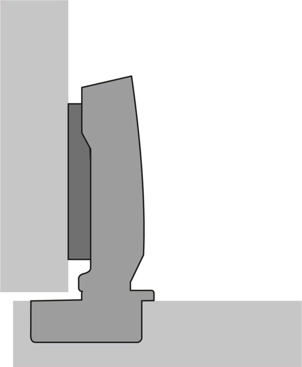 B-Ware Hettich Topfscharnier Beschlag Sensys 8645i 110° Th52 Basis 12,5mm 14 Stück - 4023149696497