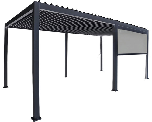 B-Ware Mirador Sonnenrollo Sichtschutz Markise Für Terrasse 300 Cm Seite Anthrazit - 4262440693884
