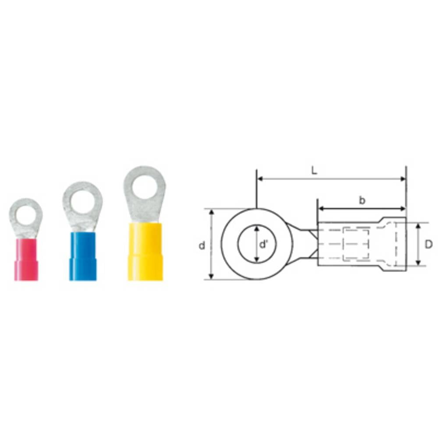 Weidmüller 9200240000 Ringkabelschuh Querschnitt Steckverbinder Quetschstecker B-Ware - 4032248410064