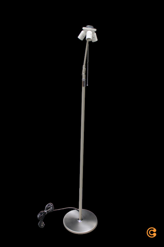 Hufnagel Loop Stehleuchte Stehlampe Lampe Leuchte Weiß Silber Siehe Text/Foto C-Ware