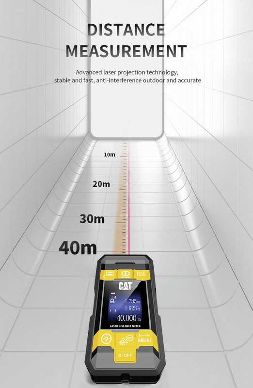 B-Ware Cat 4in1 Laser Entfernungsmesser Inkl. Kreuzlinienlaser Laserwerkzeuge