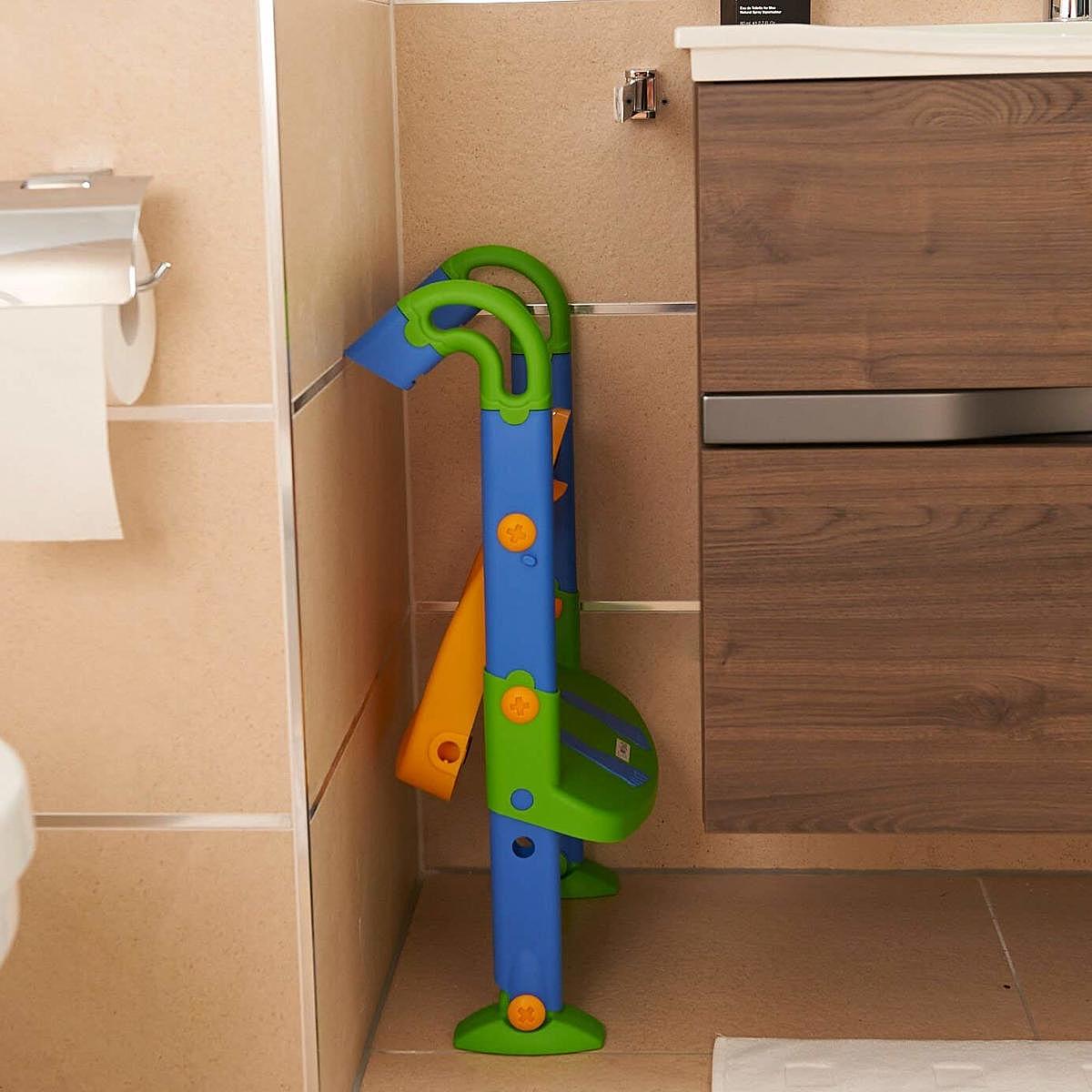 Pot d'apprentissage 3 en 1 KidsKit avec siège de toilette, poignées de maintien et couleur blanche