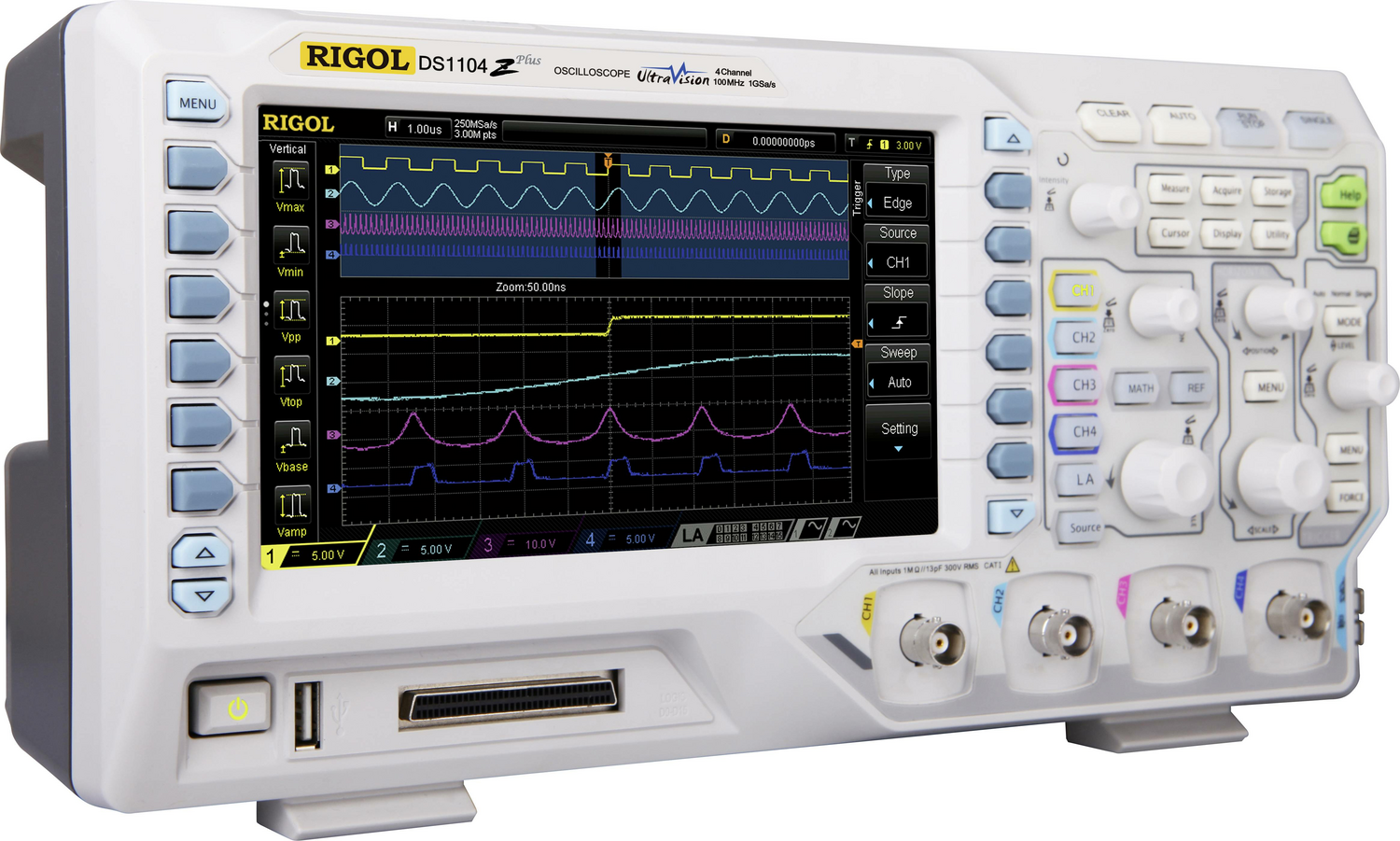 Digital Oszilloskop Rigol Ds1104 Z Plus 100 M Hz Oszilloskop Digital Speicher B-Ware