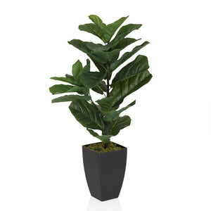 B-Ware hjh OFFICE Kunstpflanze Kunstbaum LYRATA Geigenfeige 80 cm 362