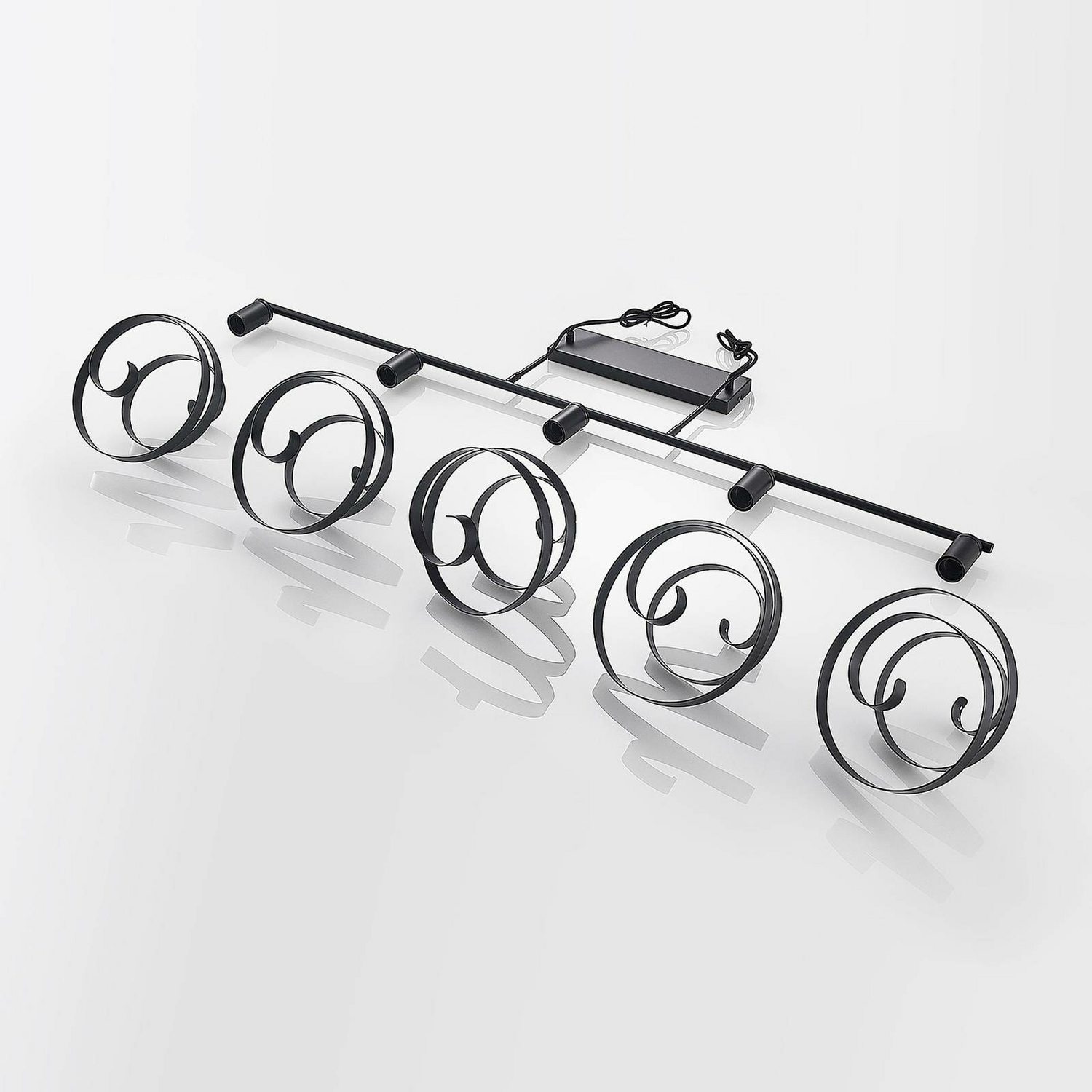 Lindby Colten Hängeleuchte Hängeleuchte Lampe Leuchte 5 Flammig Licht Schwarz B-Ware - 4251911730999