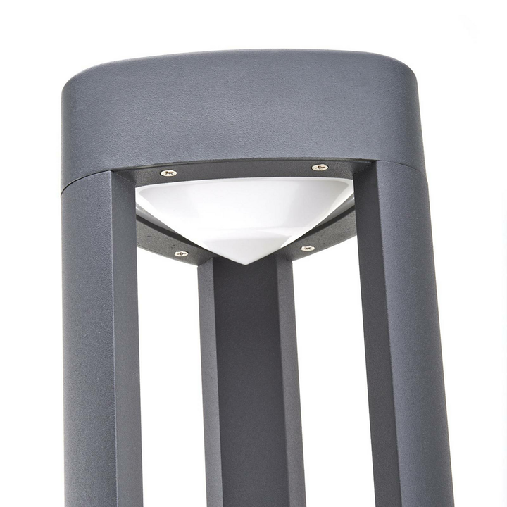 Lucande Aluminium-Wegeleuchte Nanna mit LED Wegelampe Wegebeleuchtung anthra496