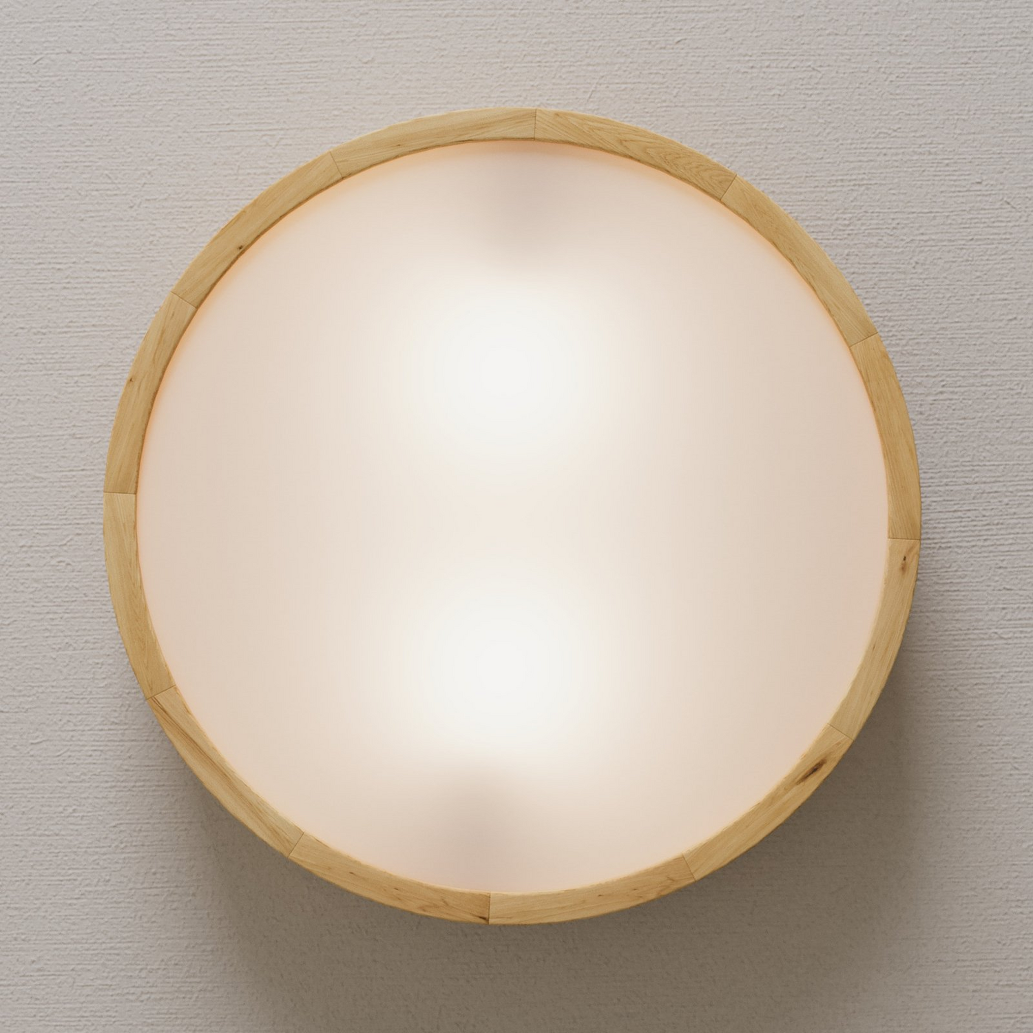 B-Ware Envostar Kerio Deckenlampe ø 37 Cm Eiche Natur Deckenleuchte Lampe Leuchte Spot