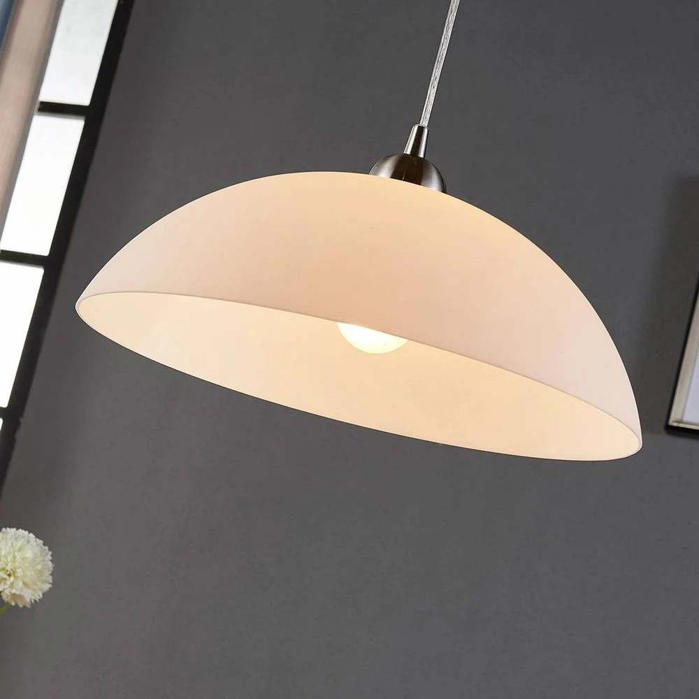 B-Ware Hängeleuchte Hängeleuchte Deckenleuchte Lindby Valeria Glas Lampe E27 Weiß185