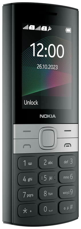 Nokia 150 2G Edition 2023, téléphone portable classique, écran 2,4 pouces, 4 Mo, micro USB, carte SIM, noir