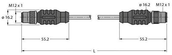 Turck U7901 15 Sensor /Aktor Steckverbinder Konfektioniert Verbindungsleitung B-Ware