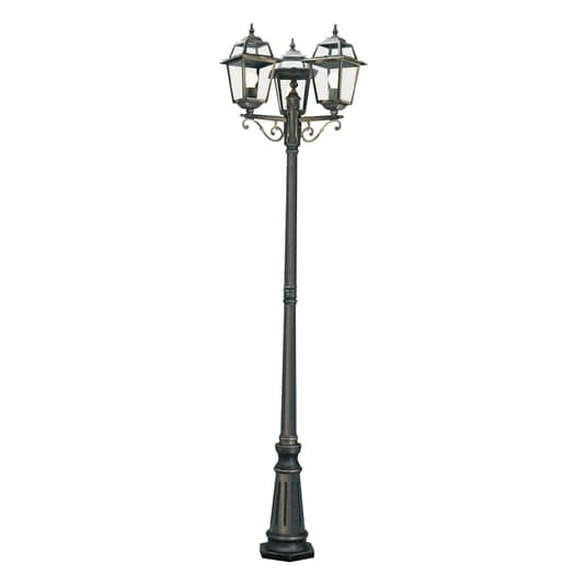 Searchlight Mastleuchte New Orleans Außenlampe Laterne Lampe Leuchte 3 Falmmig   B-Ware - 5013874309921