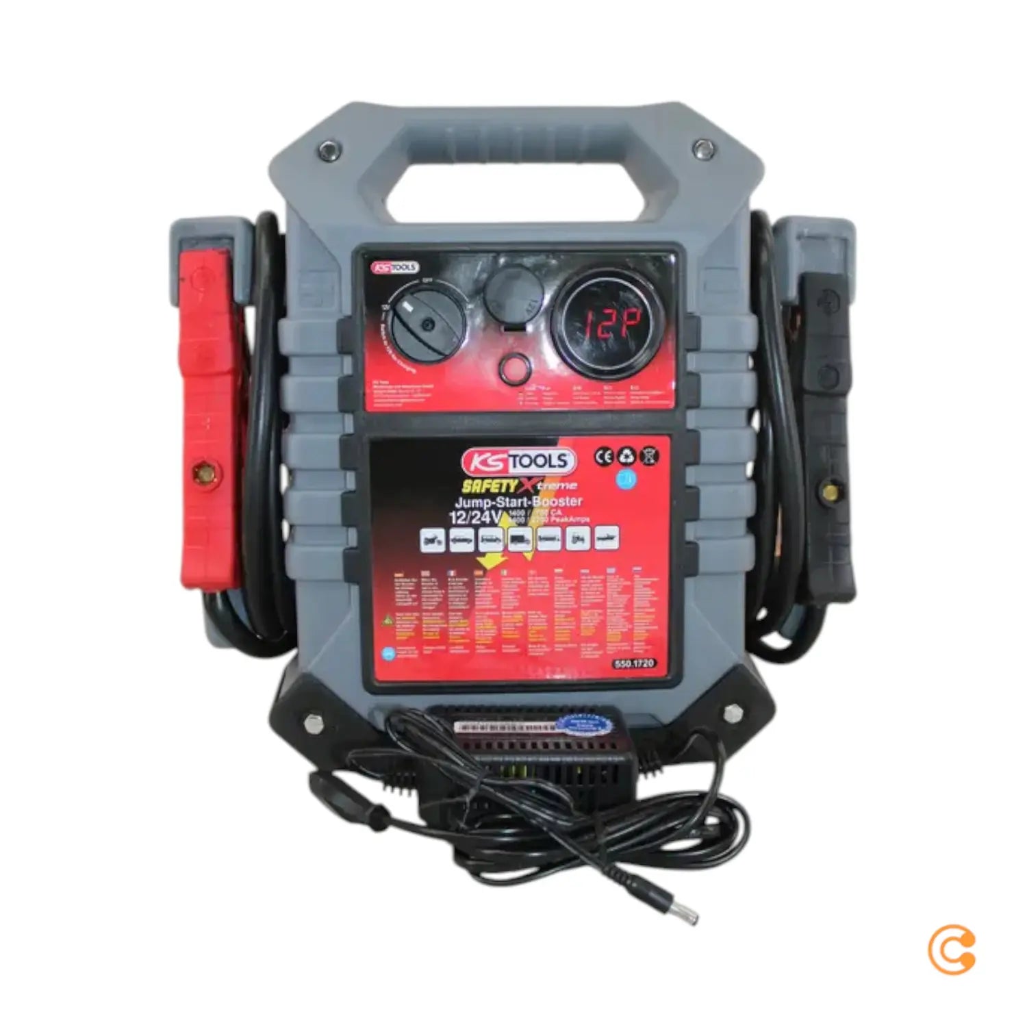 B-Ware Ks Tools 12 V + 24 V Batterie Booster Starthilfegerät 1400 A Siehe Text/Foto - 4042146413173